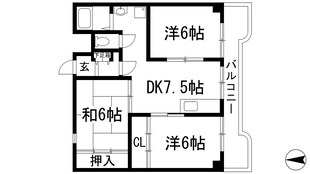 門戸パレスの物件間取画像